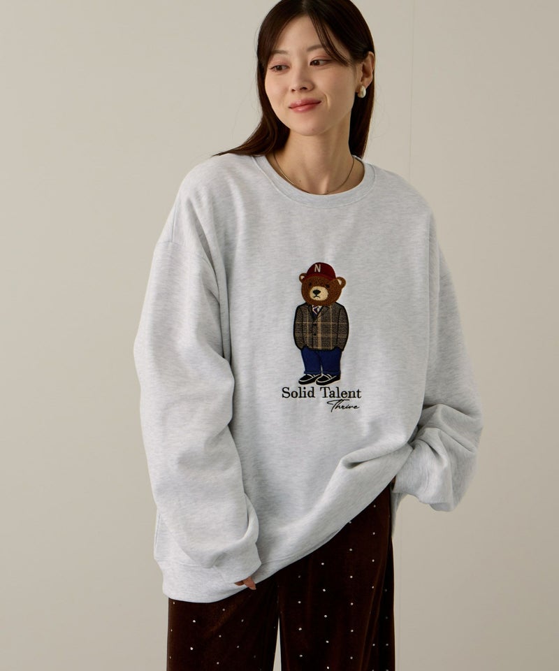 QUASH ベアーサガラ刺繍トレーナー メンズ商品画像-6