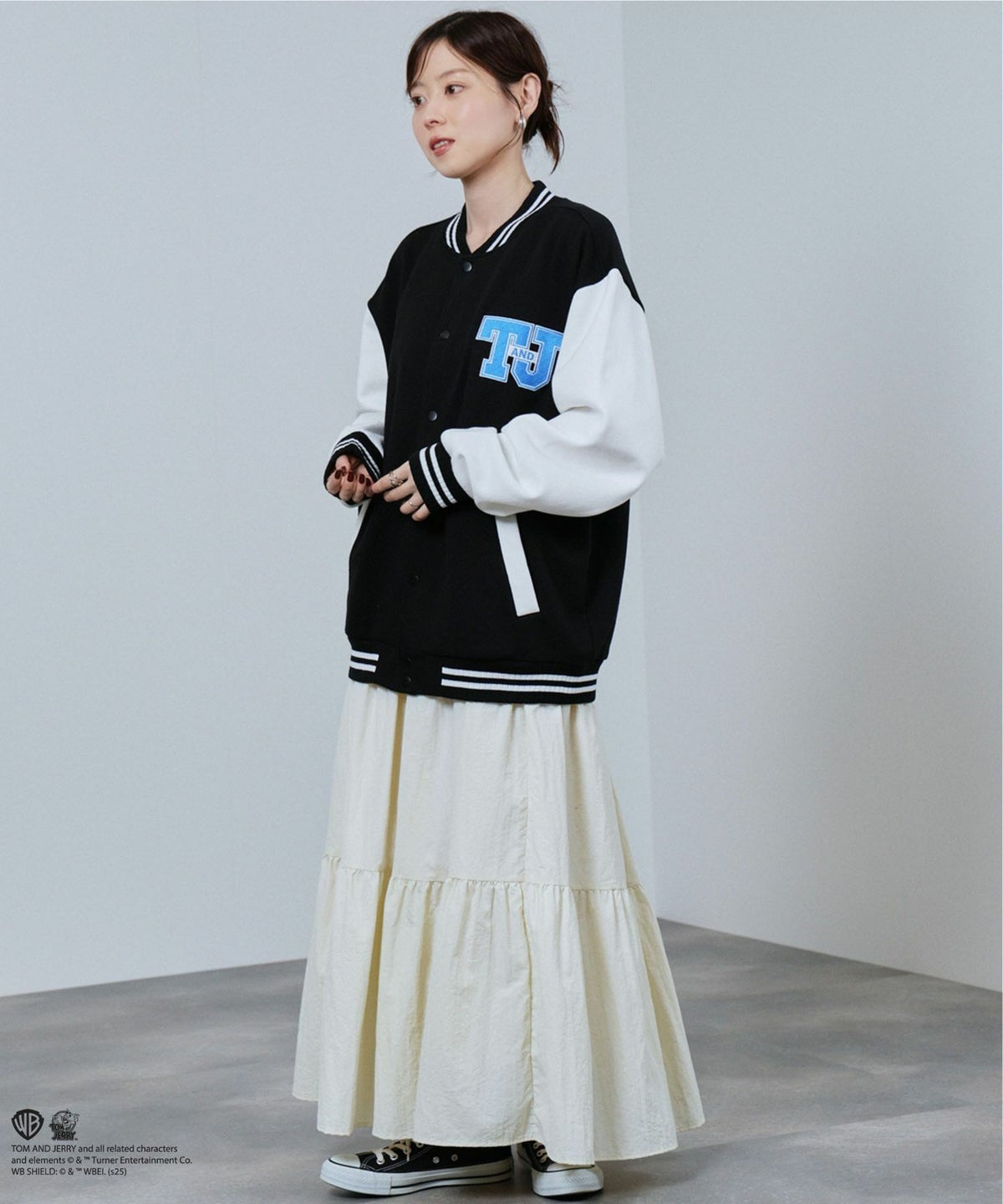 Tom and Jerry バック刺繍スタジャン メンズ