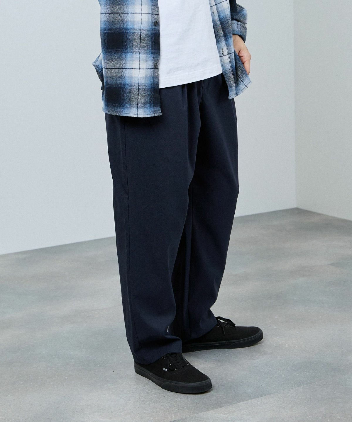 NAVY 毎日はきたくなるラクラクパンツ 「マイラク」 ワイドパンツ メンズ