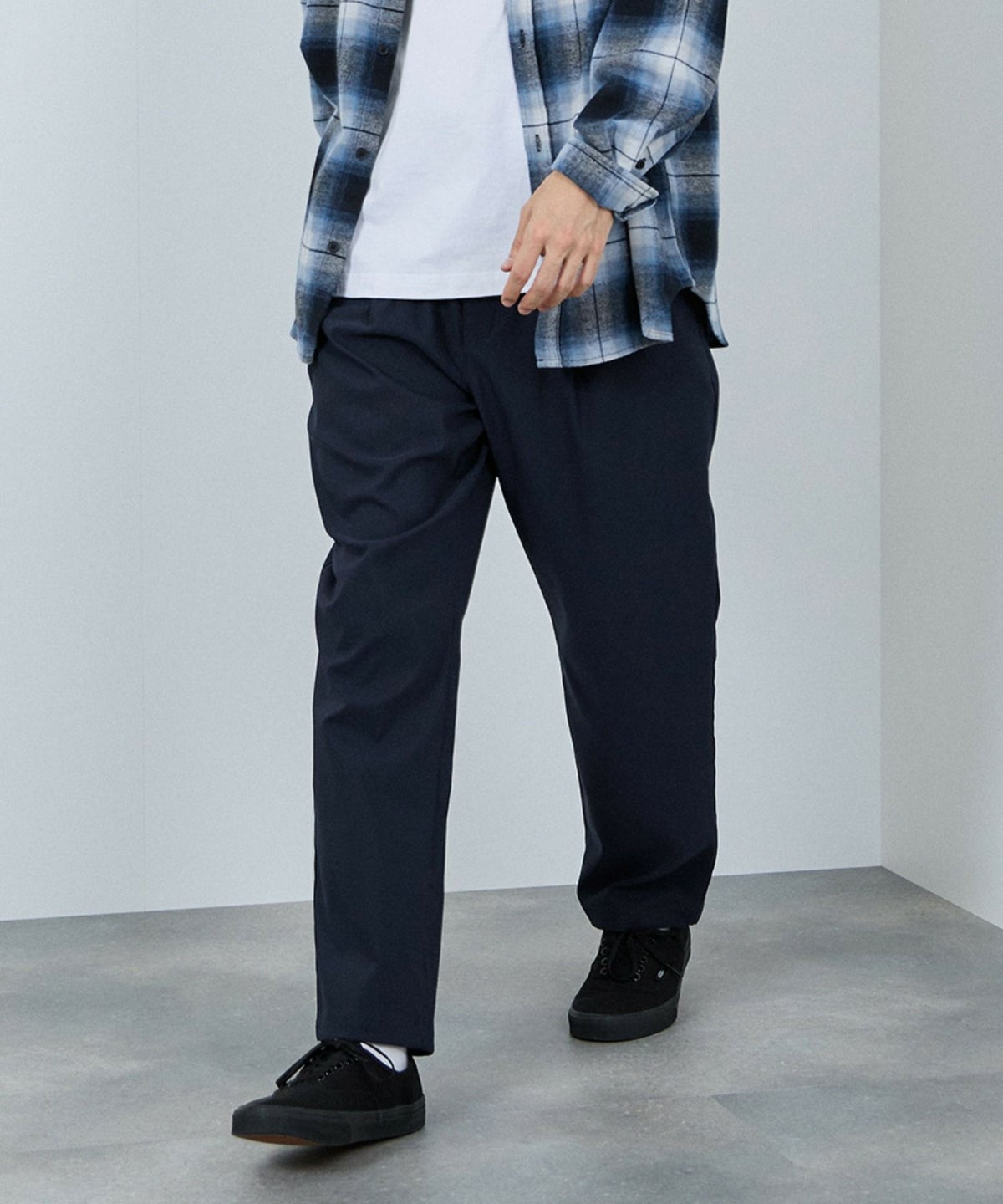 NAVY 毎日はきたくなるラクラクパンツ 「マイラク」 ワイドパンツ メンズ
