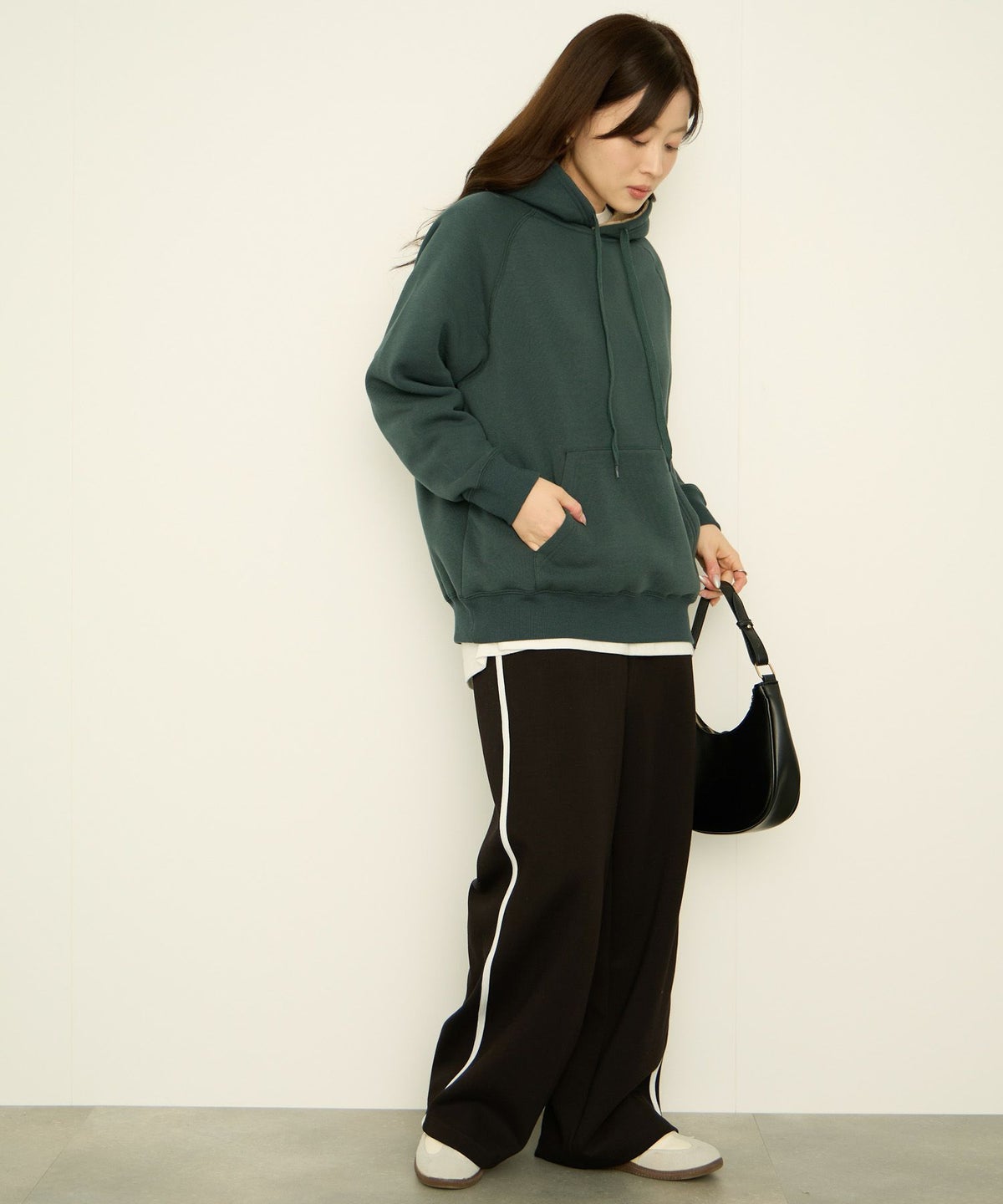 nAvy 裏シャギーパーカー レディース