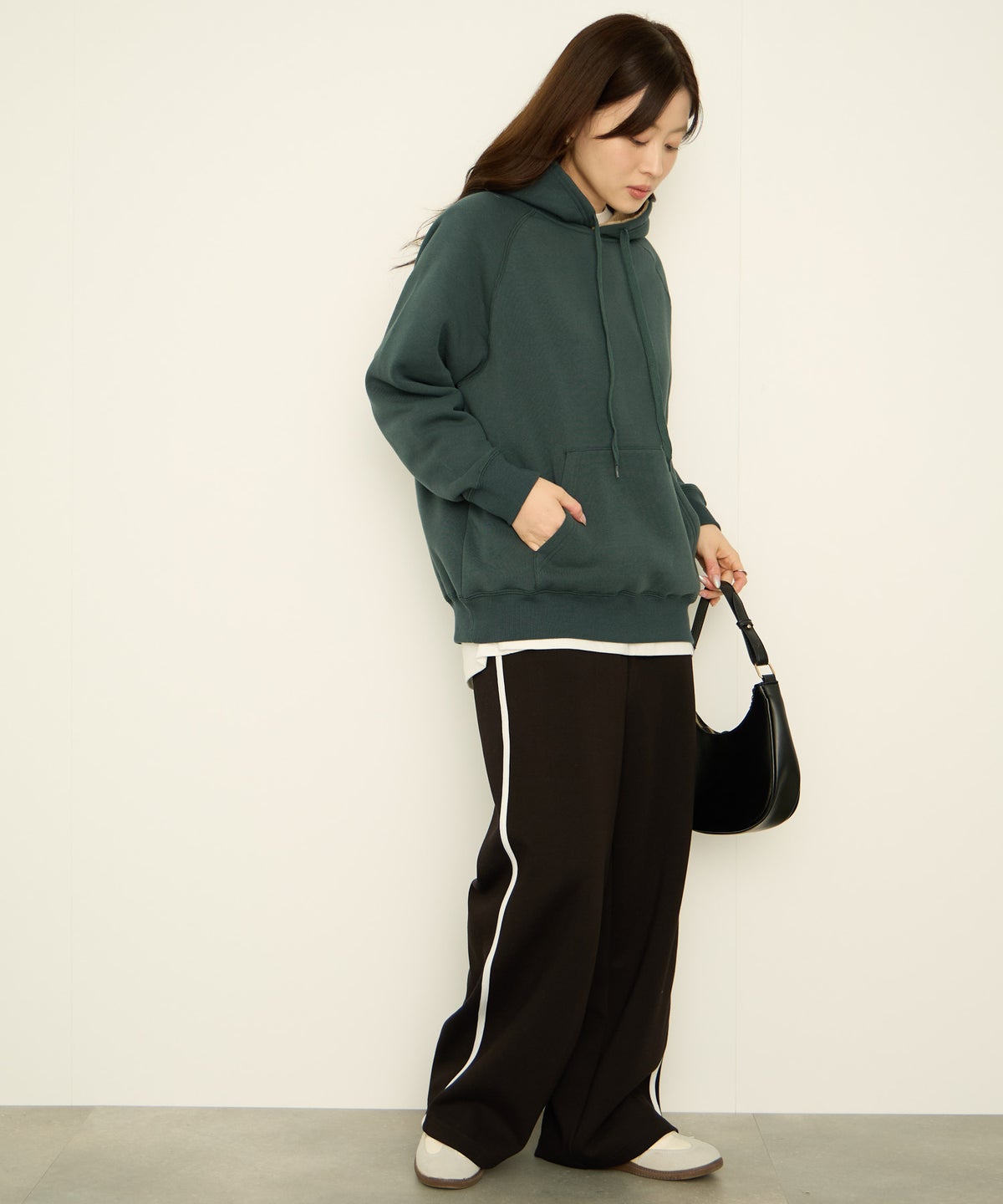 nAvy 裏シャギーパーカー レディース