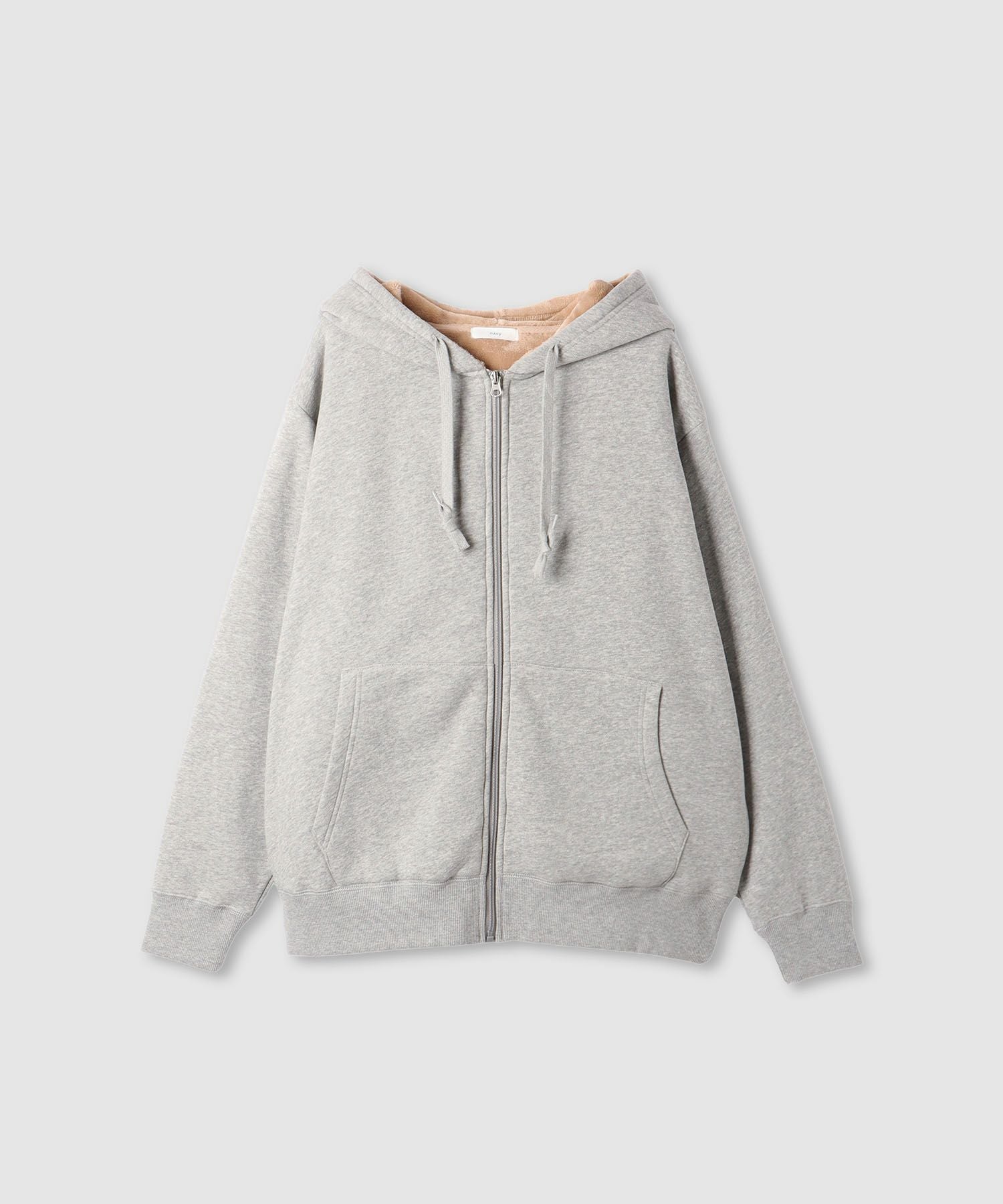 nAvy 裏シャギージップパーカー レディース