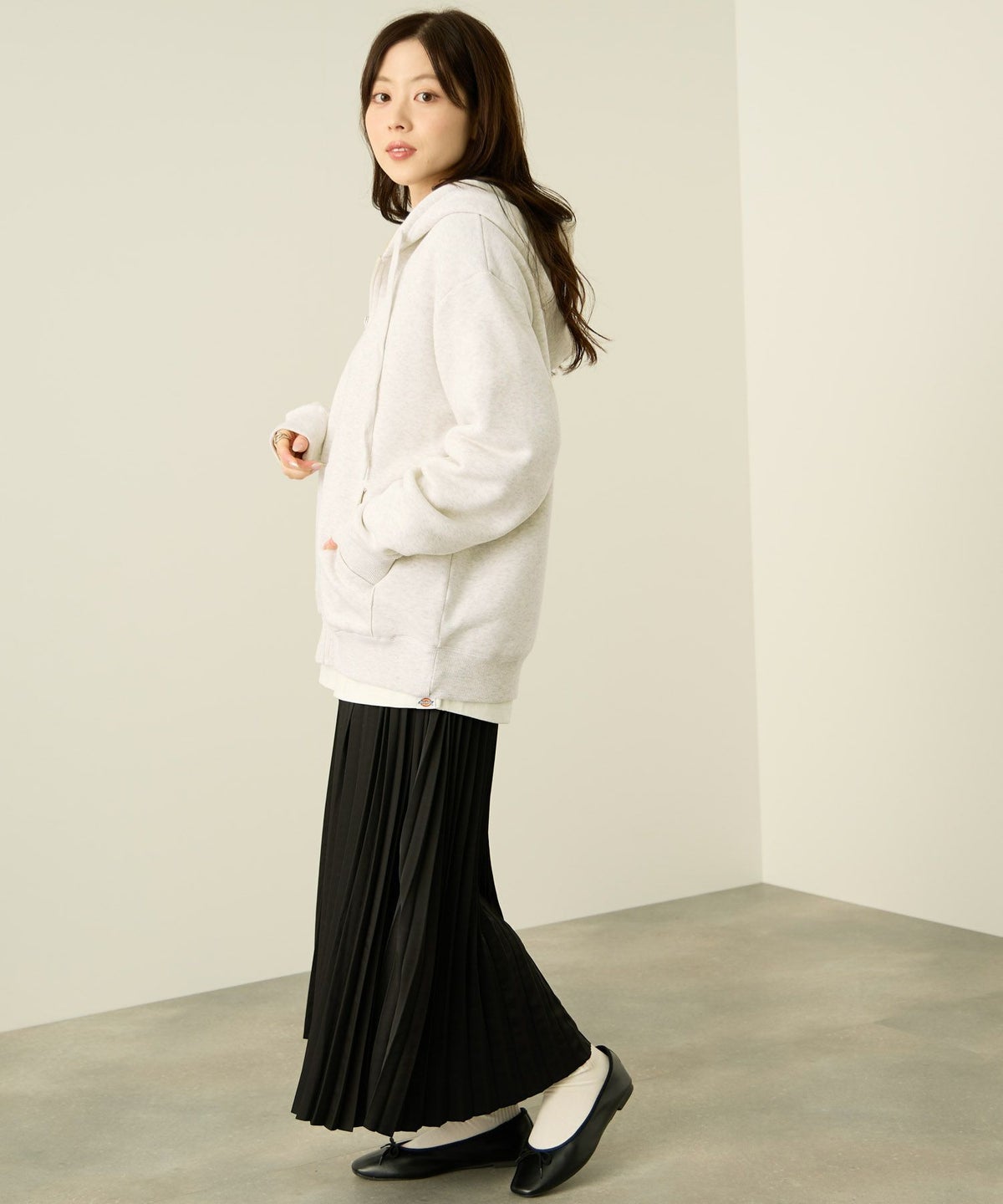 nAvy 裏シャギージップパーカー レディース