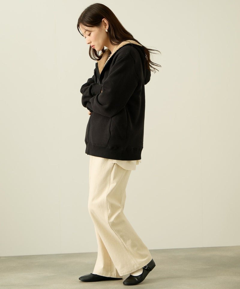 nAvy 裏シャギージップパーカー レディース商品画像-12