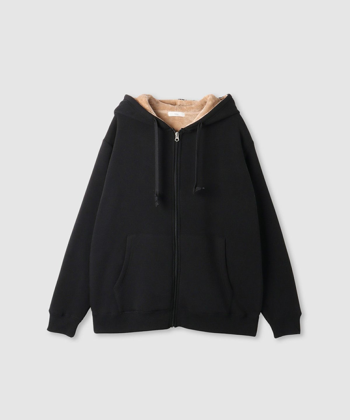 nAvy 裏シャギージップパーカー レディース