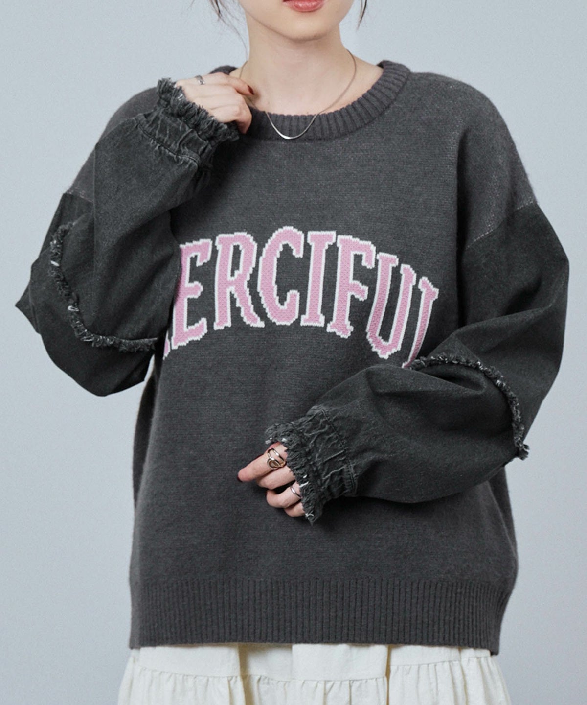 nAvy ニット×デニムプルオーバー レディース