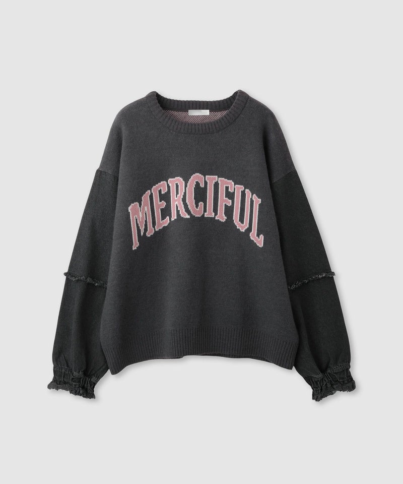 [期間限定knit]nAvy  ニット×デニムプルオーバー レディース商品画像-14