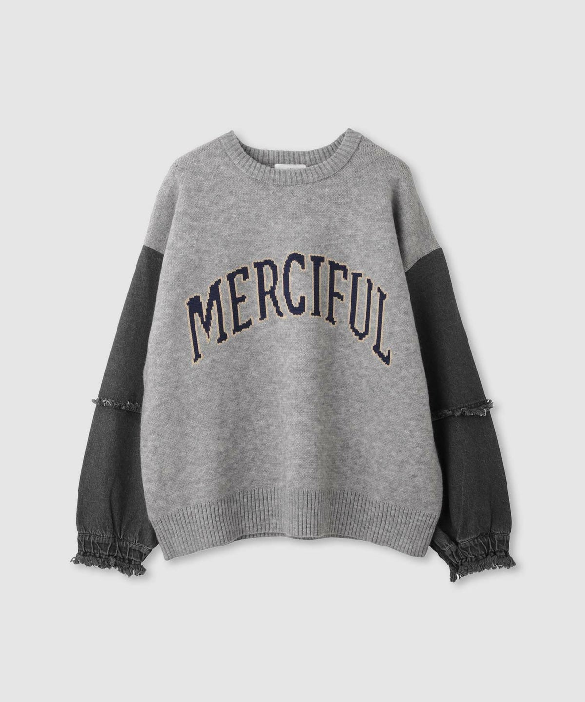 nAvy ニット×デニムプルオーバー レディース