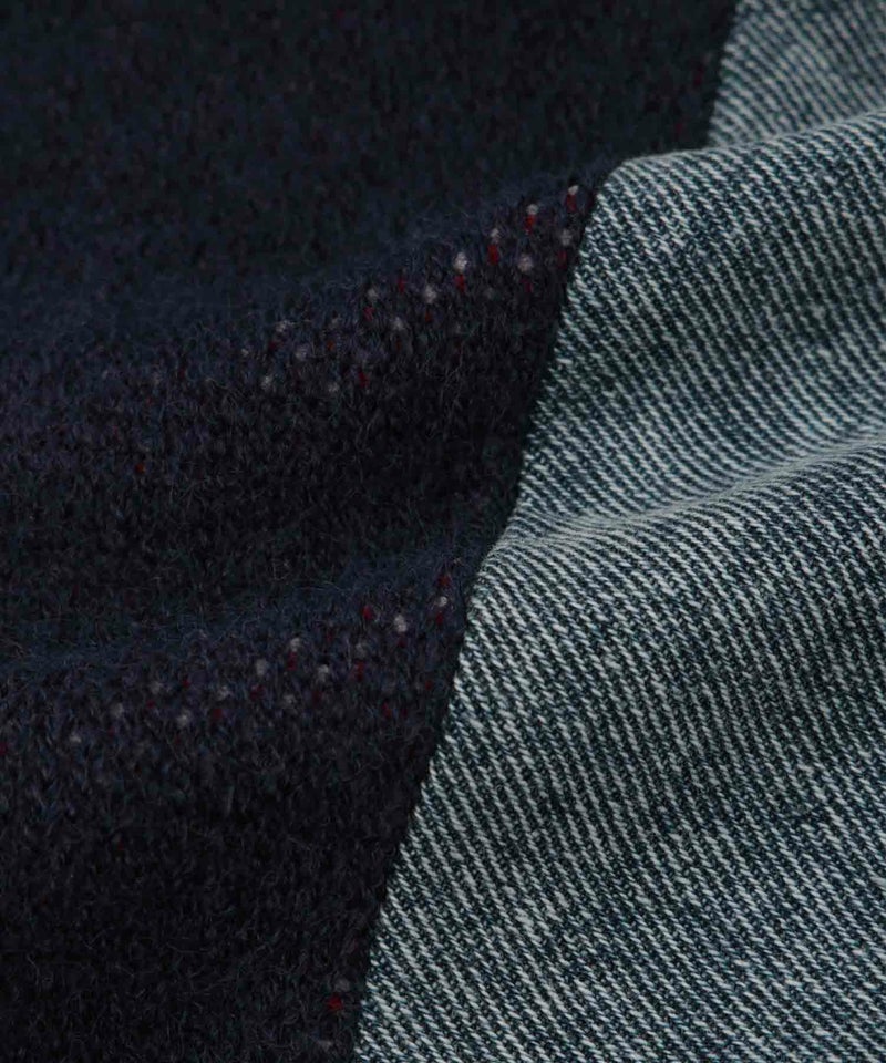 [期間限定knit]nAvy  ニット×デニムプルオーバー レディース商品画像-20
