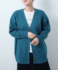 nAvy もちり もちもち 洗えるニット Vネックカーディガン レディース