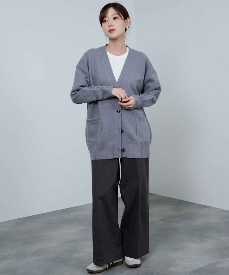 [期間限定knit]nAvy もちり もちもち 洗えるニット Vネックカーディガン レディース商品画像-13