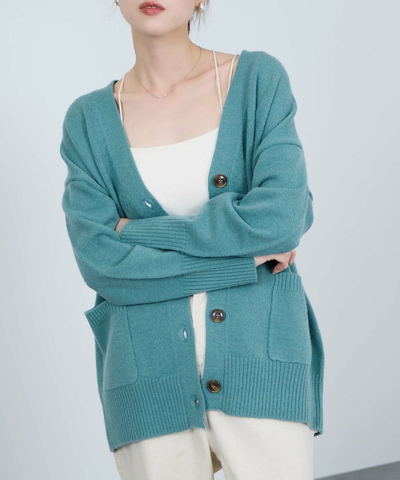 [期間限定knit]nAvy もちり もちもち 洗えるニット Vネックカーディガン レディース商品画像-14