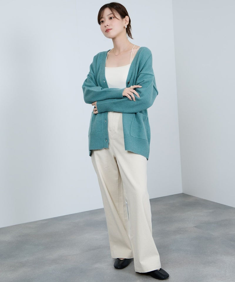 [期間限定knit]nAvy もちり もちもち 洗えるニット Vネックカーディガン レディース商品画像-15