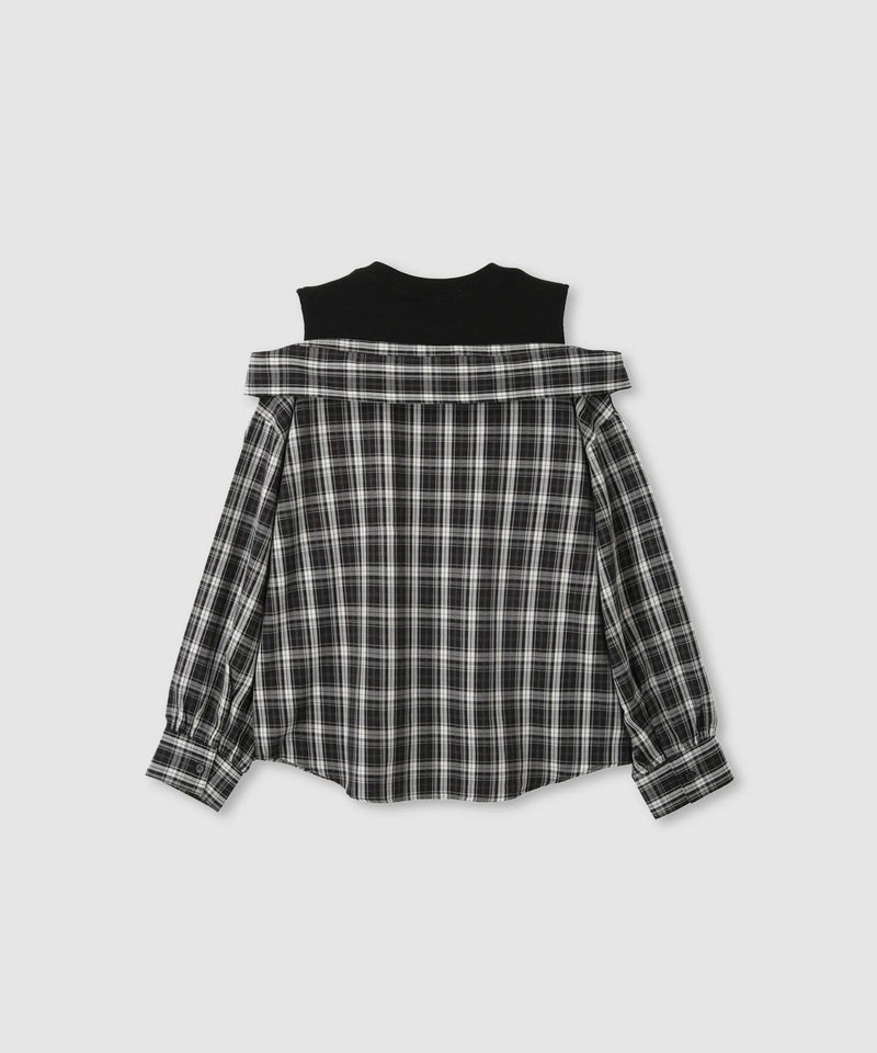 RICH MIX  肩あきフェイクシャツ キッズ商品画像-3