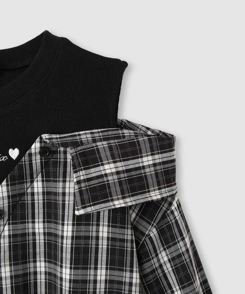 RICH MIX 肩あきフェイクシャツ キッズ商品画像-5