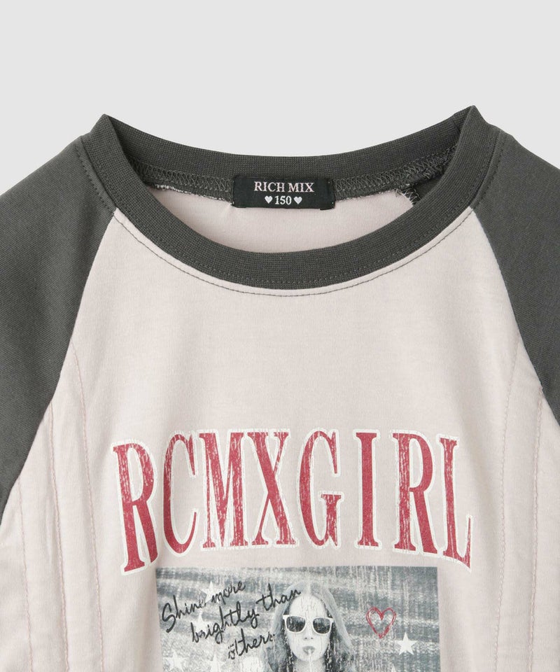 RICH MIX  レースアップ長袖Tシャツ キッズ メール便 対応商品商品画像-4