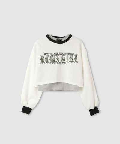 [期間限定価格]RICH MIX ポンチ素材短丈アンサンブル キッズ