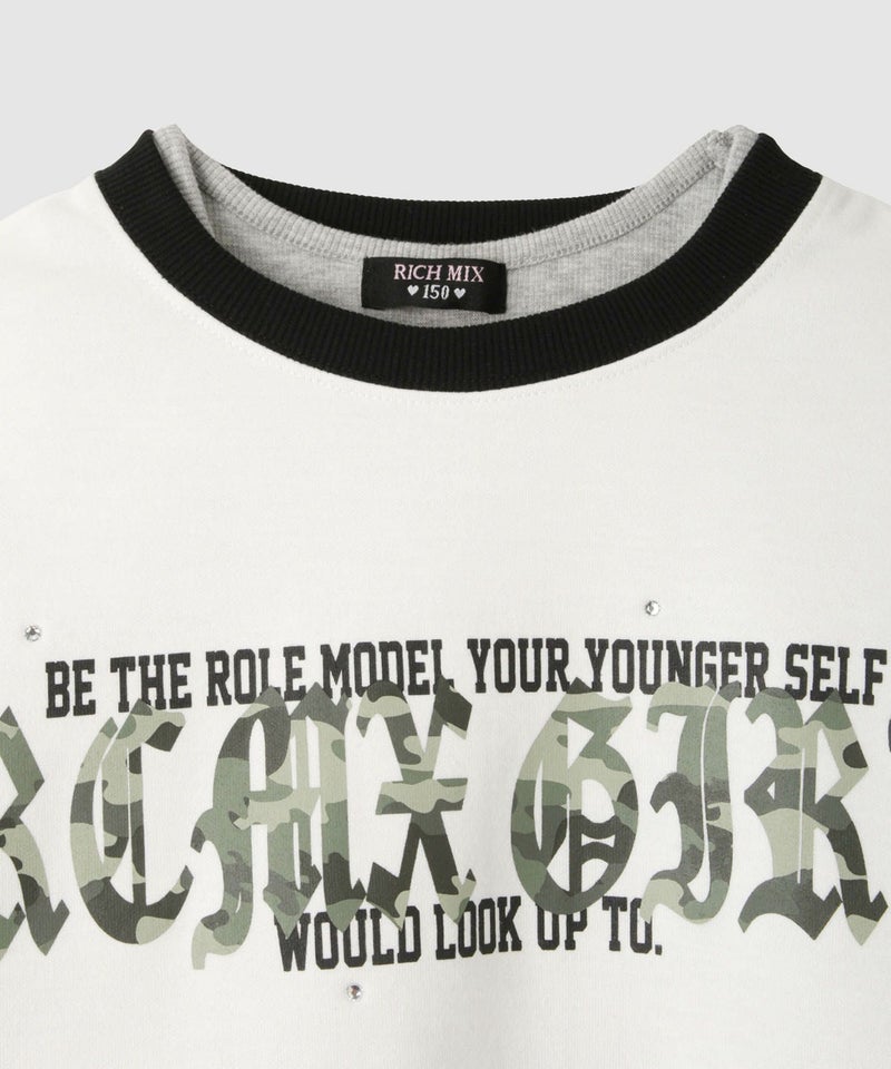 RICH MIX  ポンチ素材短丈アンサンブル キッズ商品画像-6