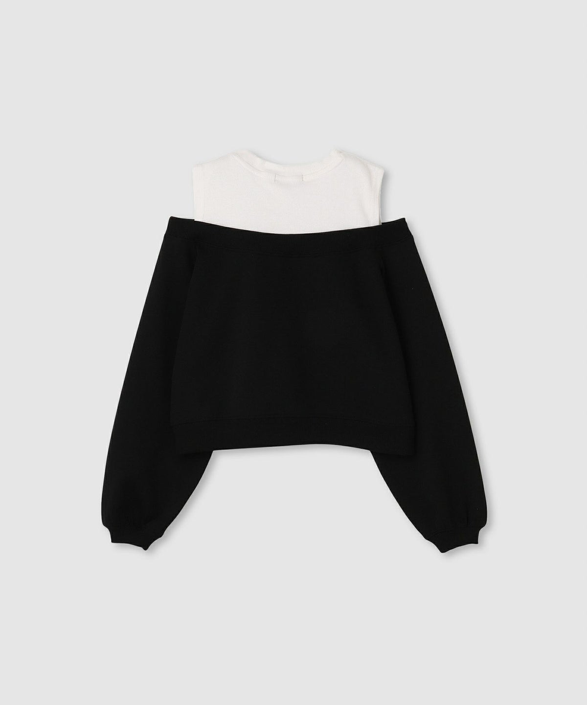 [期間限定価格]RICH MIX ポンチ素材肩あきフェイクトレーナー キッズ