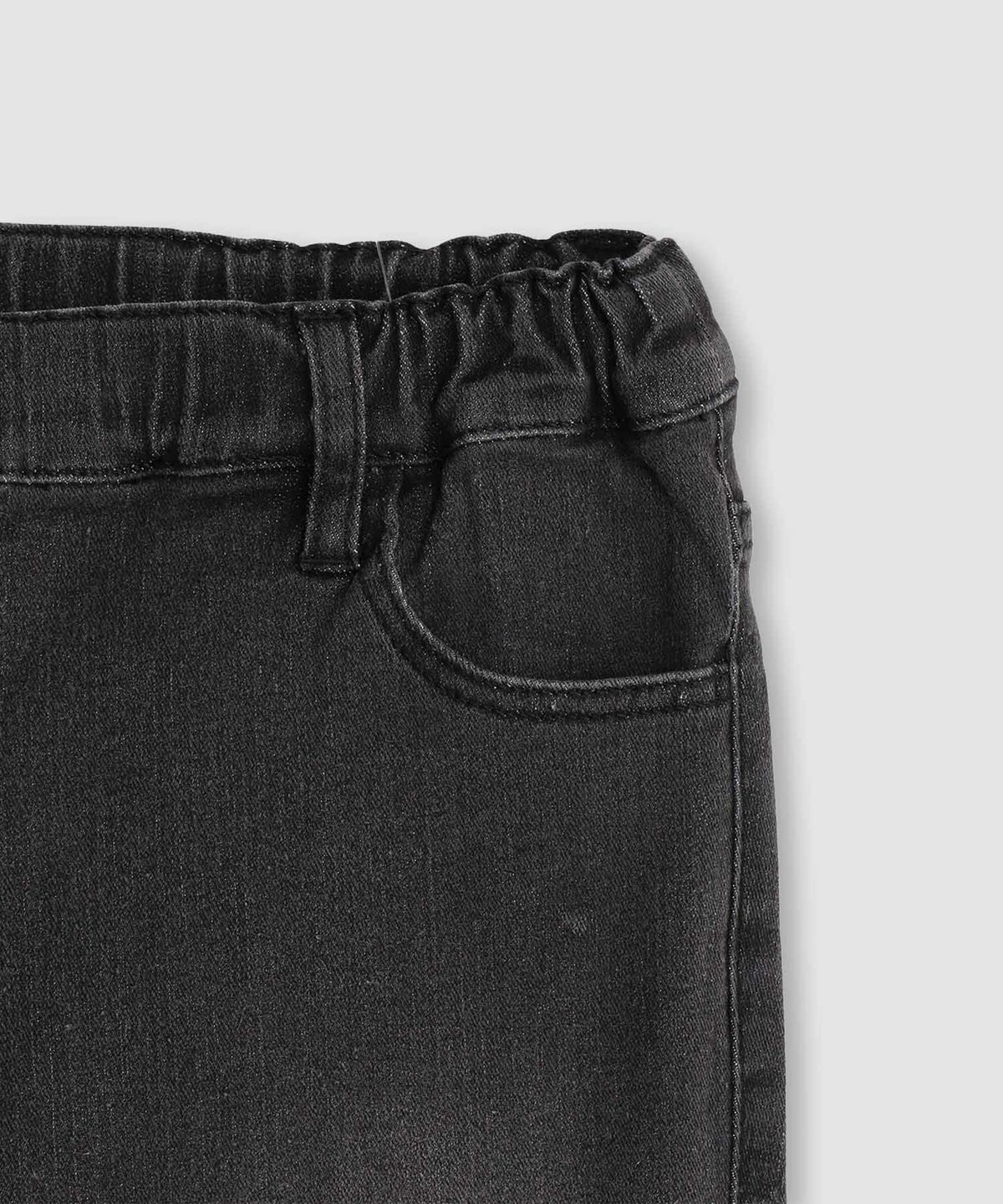 NAVY のびるモン ストレッチデニムフレアウエストギャザーパンツ キッズ