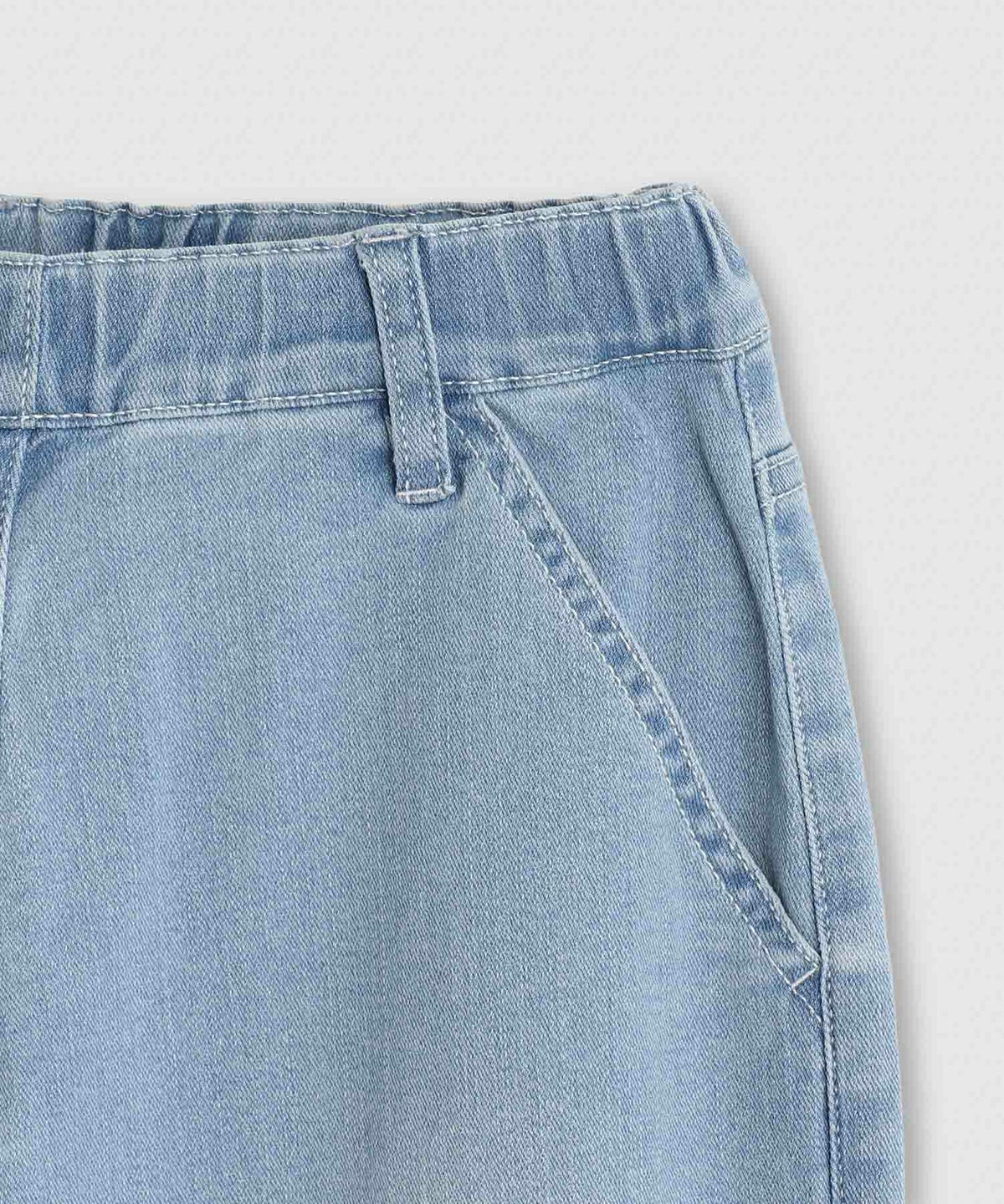 NAVY のびるモン ストレッチデニムペグトップパンツ キッズ