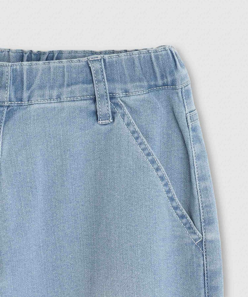 NAVY  のびるモン ストレッチデニムペグトップパンツ キッズ商品画像-7