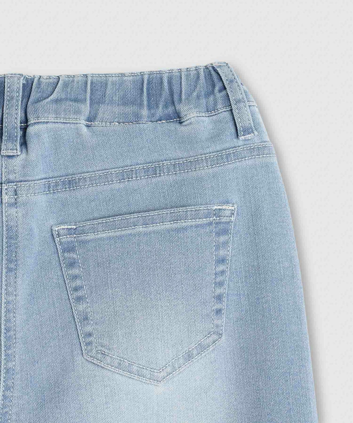 NAVY のびるモン ストレッチデニムペグトップパンツ キッズ