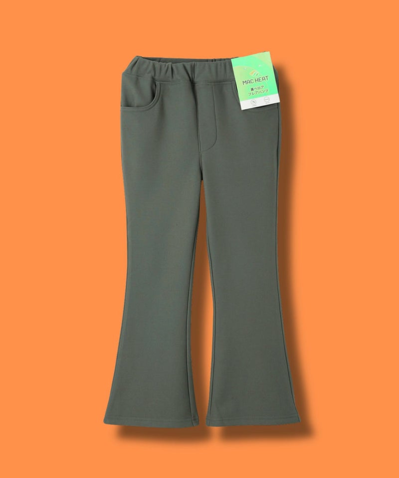 NAVY  MAC HEAT 裏ベロアフレアパンツ キッズ商品画像-1