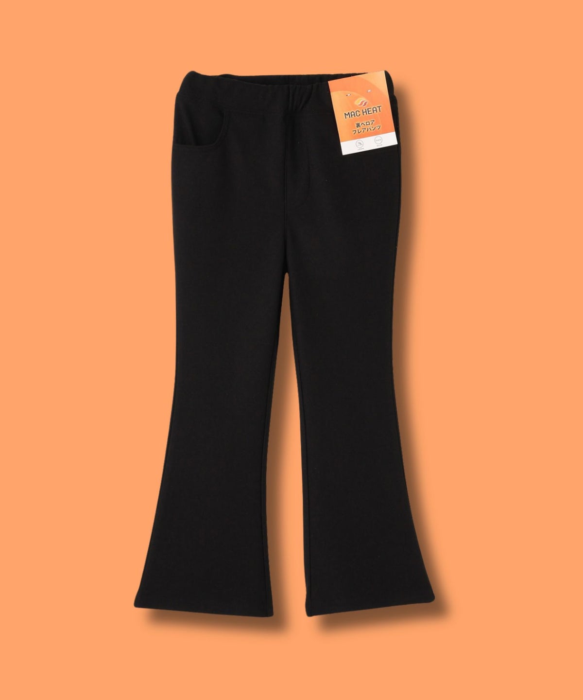 NAVY MAC HEAT 裏ベロアフレアパンツ キッズ