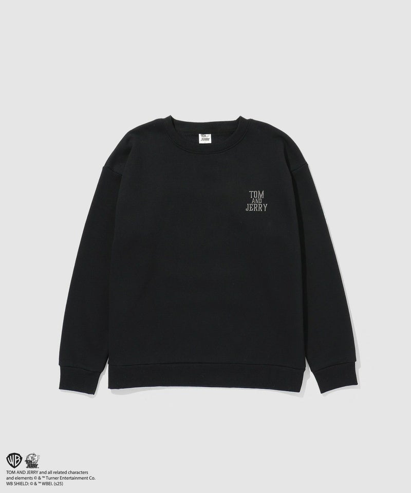 Tom and Jerry ジェリー タフィー 合皮刺繍トレーナー メンズ商品画像-17