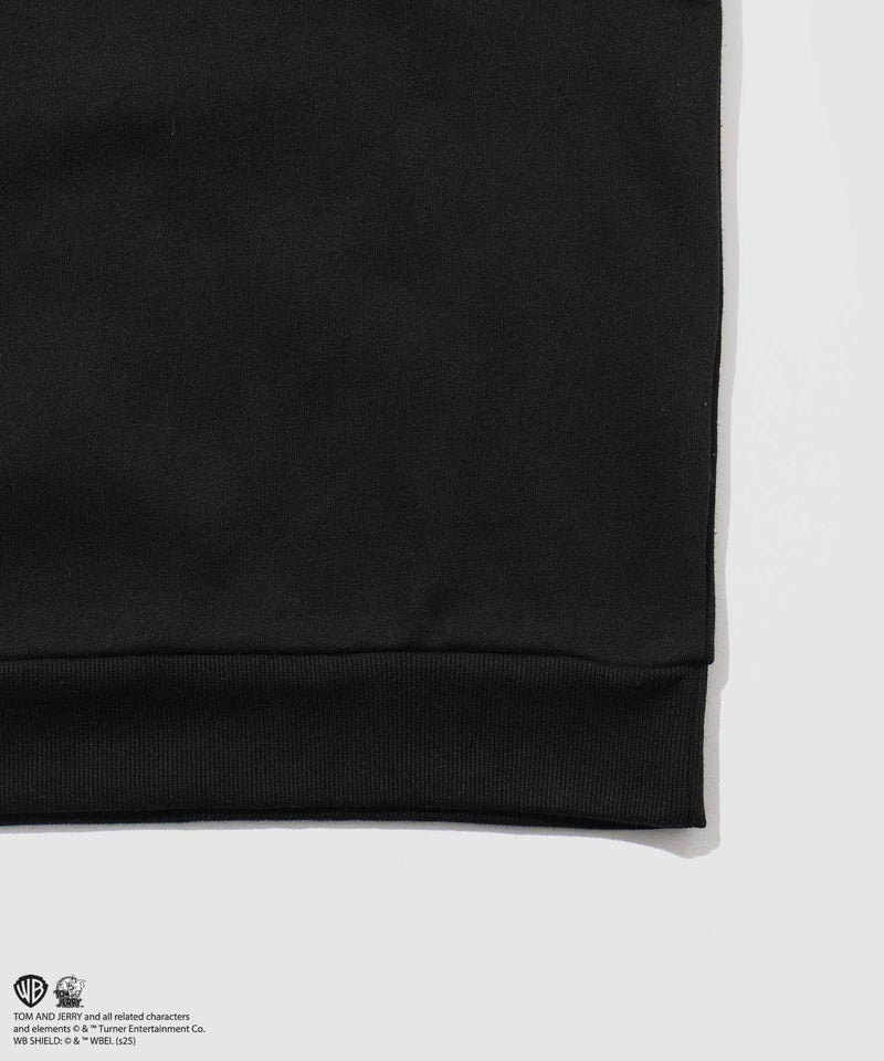 Tom and Jerry ジェリー タフィー 合皮刺繍トレーナー メンズ商品画像-20