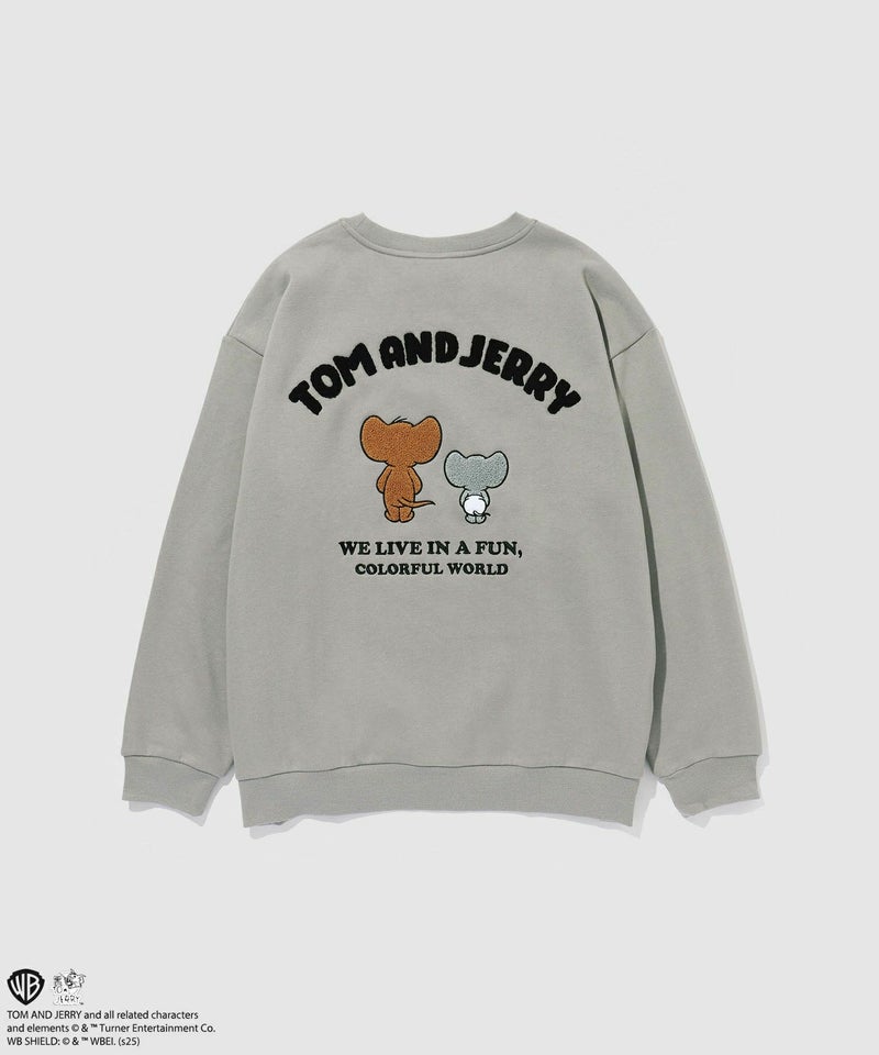 Tom and Jerry ジェリー タフィー サガラ刺繍トレーナー メンズ商品画像-23