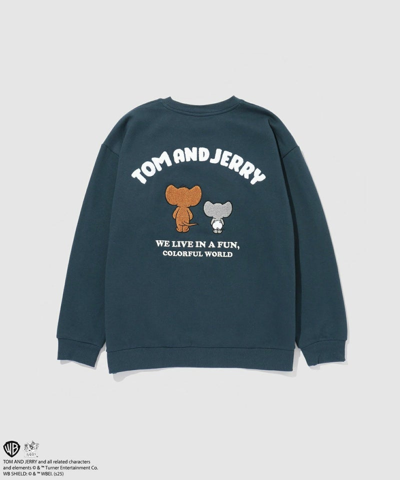 Tom and Jerry ジェリー タフィー サガラ刺繍トレーナー メンズ商品画像-26