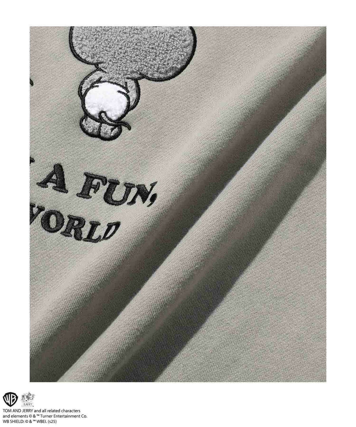 Tom and Jerry ジェリー タフィー サガラ刺繍トレーナー メンズ