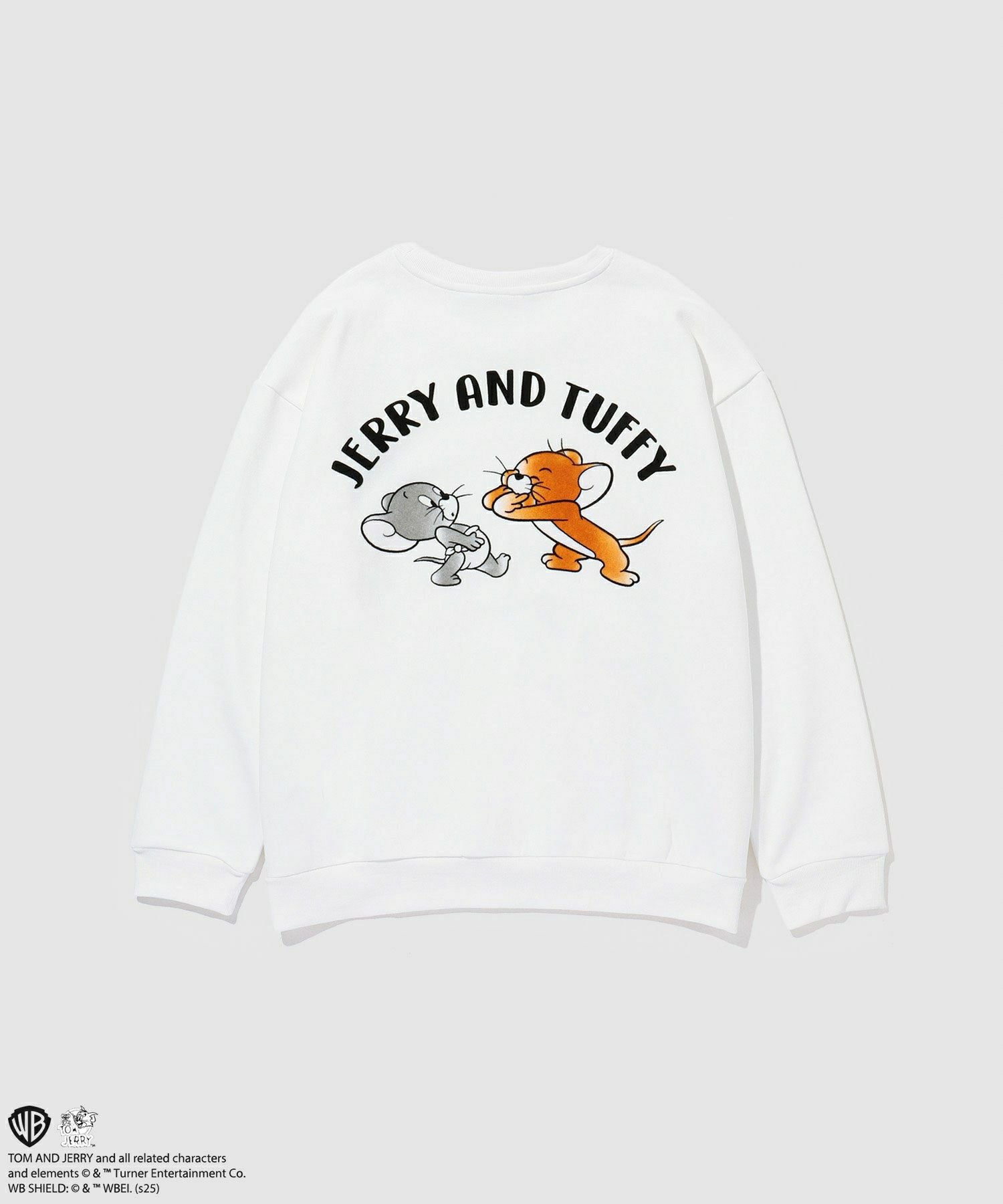 Tom and Jerry ジェリー タフィー フロッキートレーナー メンズ