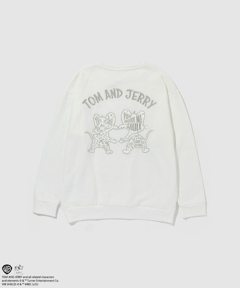 Tom and Jerry ジェリー タフィー 合皮トレーナー メンズ商品画像-14