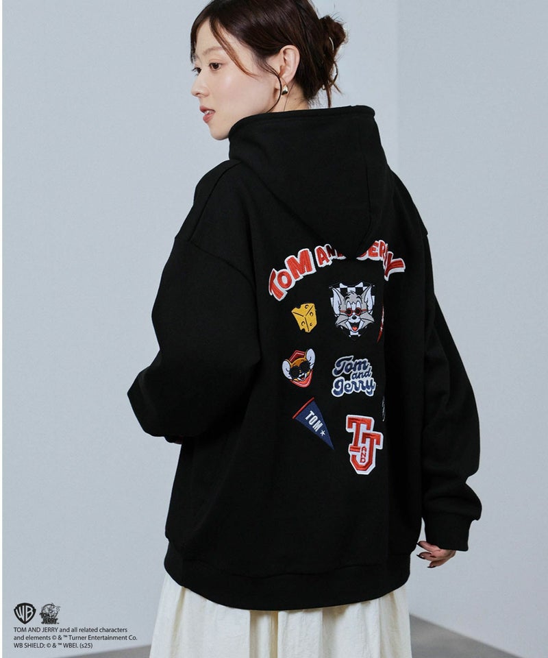 Tom and Jerry アイコン刺繍パーカー メンズ商品画像-4