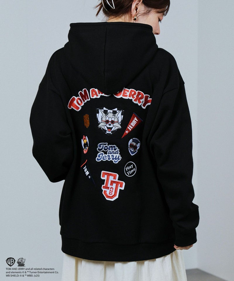 Tom and Jerry アイコン刺繍パーカー メンズ商品画像-5