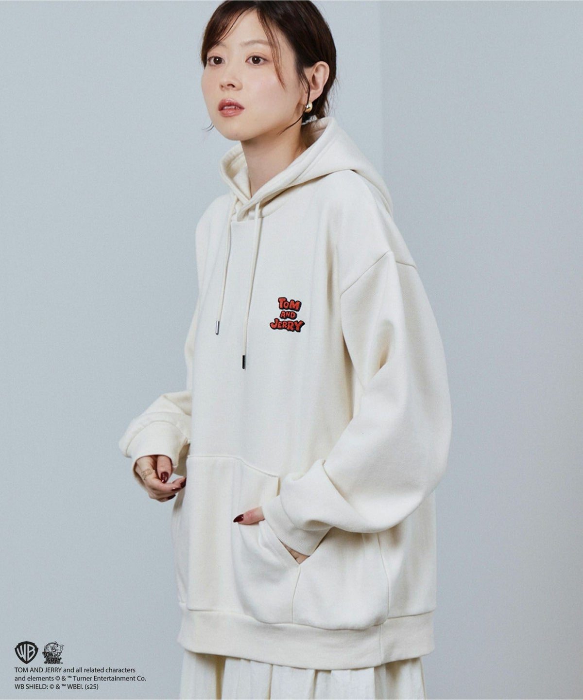 Tom and Jerry アイコン刺繍パーカー メンズ