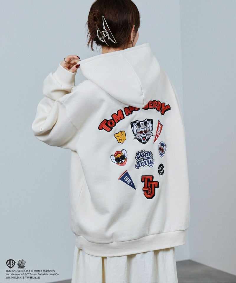 Tom and Jerry アイコン刺繍パーカー メンズ商品画像-9