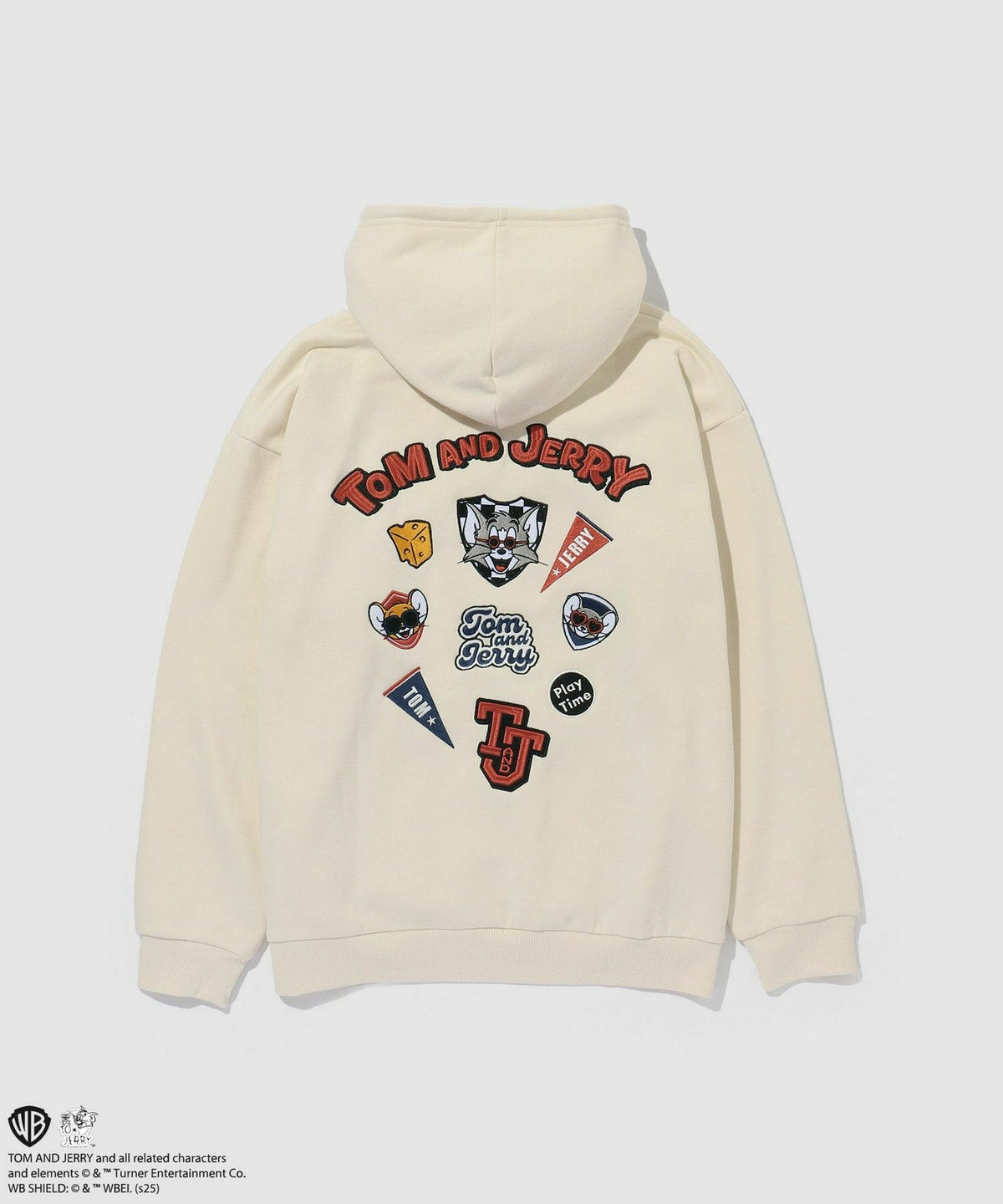 Tom and Jerry アイコン刺繍パーカー メンズ