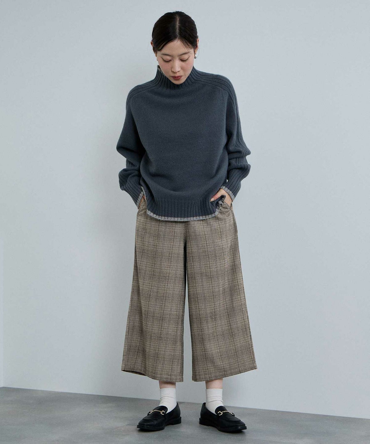 nAvy ワイドクロップドパンツ レディース