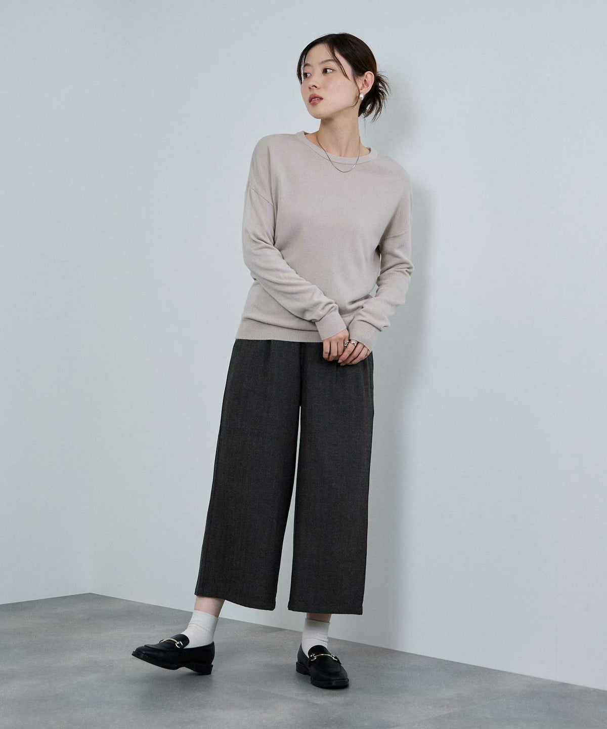 nAvy ワイドクロップドパンツ レディース