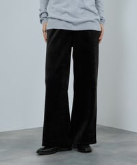 nAvy MAC HEAT コーデュロイ裏ベロアワイドパンツ レディース