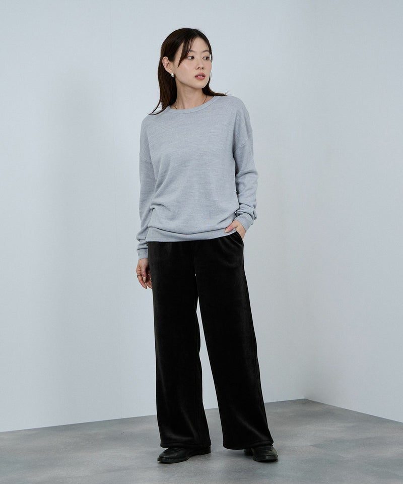 nAvy MAC HEAT コーデュロイ裏ベロアワイドパンツ レディース商品画像-10