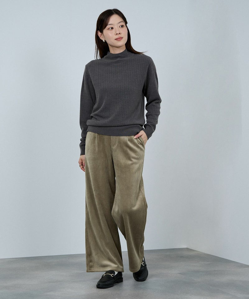 nAvy  MAC HEAT コーデュロイ裏ベロアワイドパンツ レディース商品画像-15