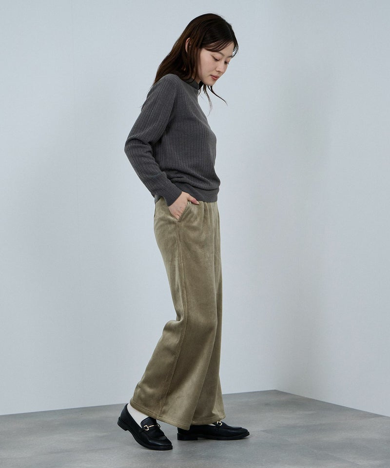 nAvy MAC HEAT コーデュロイ裏ベロアワイドパンツ レディース商品画像-17