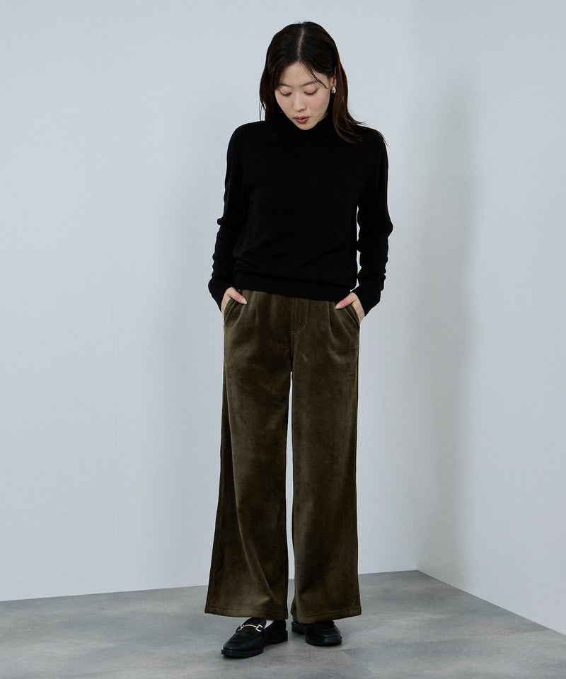 nAvy MAC HEAT コーデュロイ裏ベロアワイドパンツ レディース商品画像-22