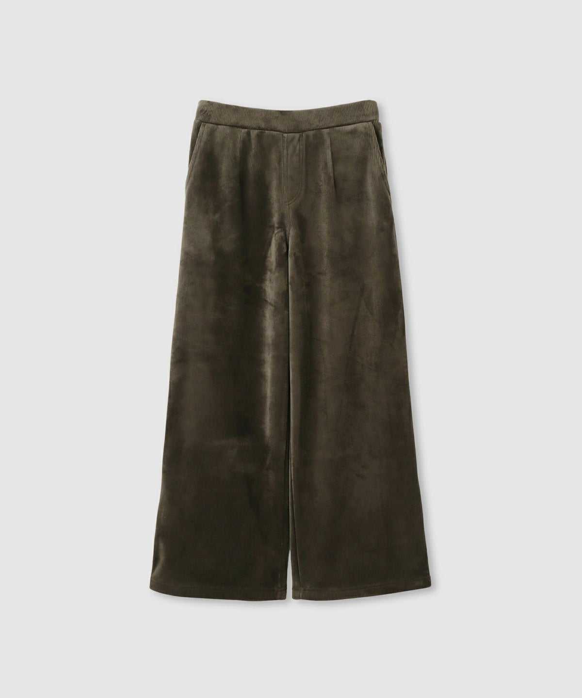 nAvy MAC HEAT コーデュロイ裏ベロアワイドパンツ レディース